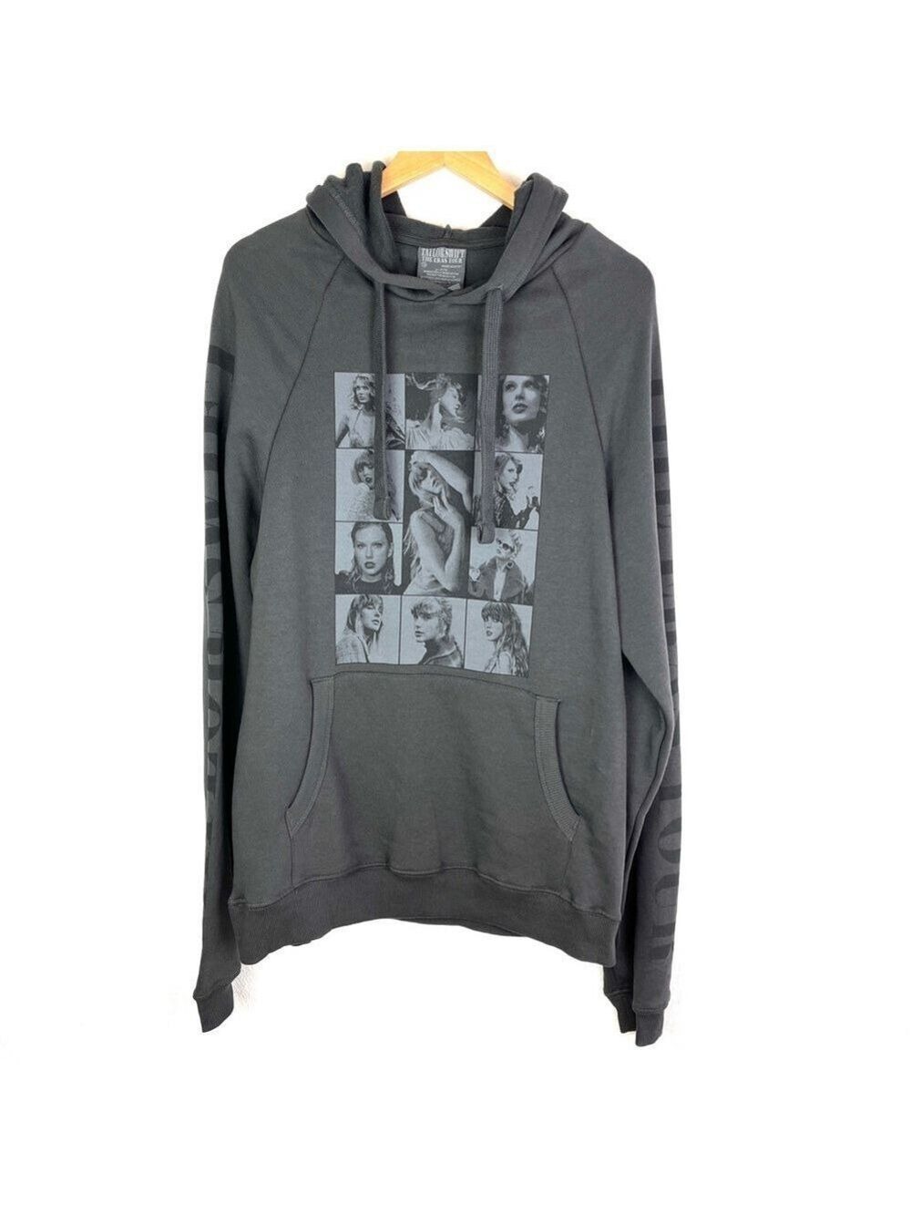 Like New Taylor Swift Eras Tour 2023-2024 Dark Gray Hoodie size large